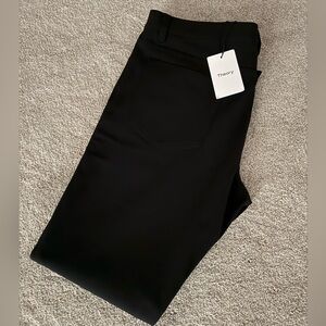 Men’s Theory Jet Black Neoteric Twill Trousers Size 36